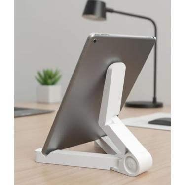 Imagem de 1 suporte de tablet para suporte portátil ajustável de mesa, compatível com tablets de 10 a 25 cm