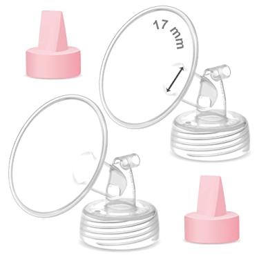 Imagem de Maymom Peça da bomba compatível com bombas Spectra/Ameda Luna, Syngery Gold; Inclui flange de boca larga de 17 mm; não flange Spectra original; substitui Spectra S1 S2, Plus Shield, peças de bomba, acessórios