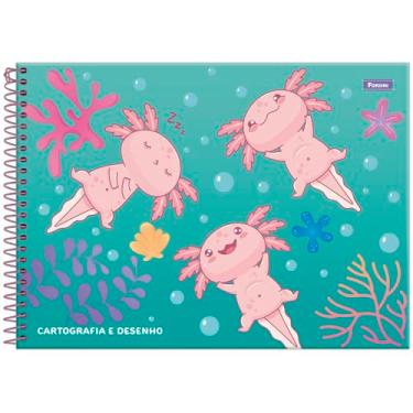 Imagem de Caderno Cartografia Capa Dura AXOLOVE, 80 folhas