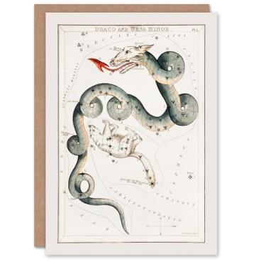 Imagem de Artery8 Sidney Hall Art Card Draco e Ursa Minor Constellation
