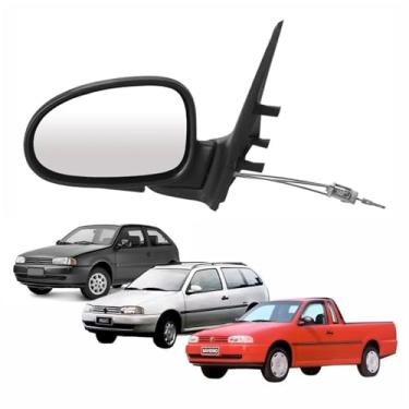 Imagem de Retrovisor Vw Saveiro Parati Gol Bola G2 2 Portas 1995 Até 2000 Com Controle Lado Esquerdo Motorista