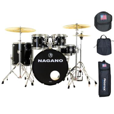 Imagem de Bateria Nagano Garage Rock 22 Ebs + Bag Baqueta