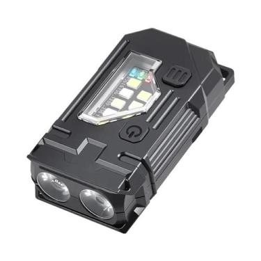 Imagem de Lanterna LED Mini Portátil Com Chaveiro, Recarregável Tipo C, Alta Pot