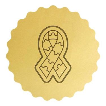 Imagem de Cortador Biscoito Fita Quebra-Cabeça Autismo - DOCEIMPRESSO,  8cm