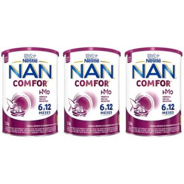 Imagem de Fórmula Infantil Comfor HMO NAN Nestlé 1,2kg, 3 unidades