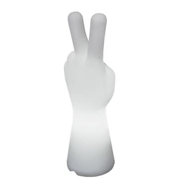 Imagem de Luminária Mão da Paz Fun Light – Luminária Decorativa Criativa com Iluminação LED – Decoração Moderna para Quarto, Sala, Escritório e Ambientes Jovens