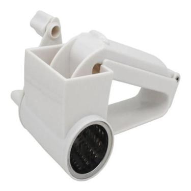 Imagem de Ralador Fatiador Queijo Profissional 3 Laminas Giratorio Manual Manivela Rala Fatia Presunto