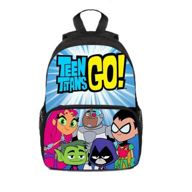 Imagem de Mochila escolar Teens Titans Go Anime 25x11x34cm