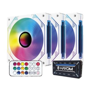 Imagem de KIT 3 FAN COOLERS 12X12CM BRANCO - FC1309 - HAYOM