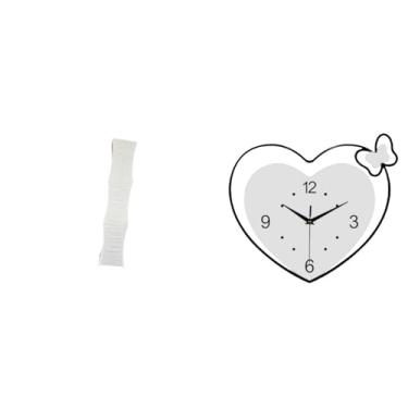 Imagem de Whtkoph Abajur em Formato de Coração, Relógio de Parede Criativo para Sala de Estar, Luminária de Chão Decorativa, Abajur com Mecanismo Silencioso.