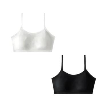 Imagem de Sutiã Confortável E Respirável Para Mulheres, Cor Sólida, 2 Peças, Alm