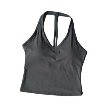 Imagem de Top Esportivo Feminino Sexy Com Decote Em V, Confortável E Respirável 