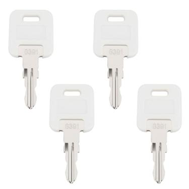 Imagem de Micro Traders 4 peças de chaves de trava de porta de compartimento de bagagem G391 compatível com link compatível com Fastec