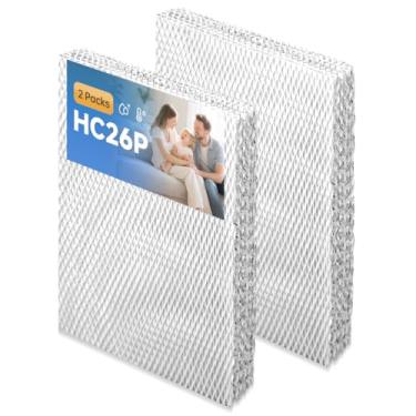 Imagem de ZHONG MERV HE220A HC26P1002 Almofada umidificador evaporativa compatível com Honeywell HE200 HE250 HE260A HE260B HE265 HE280 HE300 HE360A HE360B HE365 Filtro de substituição 2 pacotes