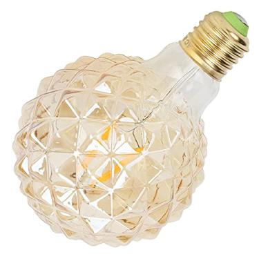Imagem de TOPINCN G95 LED Abacaxi Lâmpada Lâmpada retrô E27 Diminuído de Luz Quente 360lm Filamento de Vidro Transparente para Decoração de Decoração de Casa Lâmpadas de Parede de (Ouro)