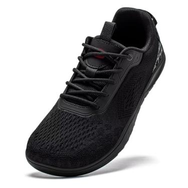 Imagem de HOBIBEAR Tênis minimalista de corrida unissex para trilha sem cadarço, Preto, 13 Wide Women/12 Wide Men