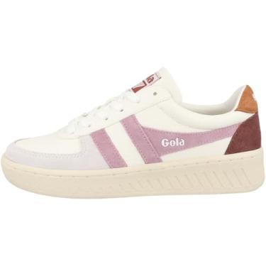 Imagem de Gola Tênis feminino Grandslam Trident, Branco/Candy/Laranja Moody, 41
