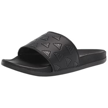 Imagem de adidas Tênis adulto unissex Adilette Comfort Slide, Core Black/Carbon/Core Black, 12 Women/11 Men
