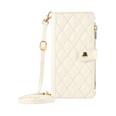 Imagem de Capa De Celular iPhone Com Zíper, Suporte, Compartimentos Para Cartões