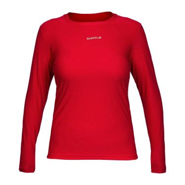 Imagem de Camiseta Active Fresh Ml - Feminino Curtlo GG Vermelho