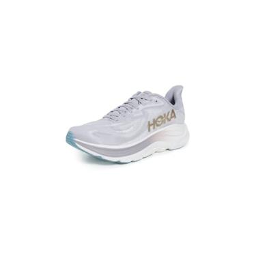 Imagem de HOKA Tênis feminino Clifton 10, Cinza acinzentado/cinza nebuloso, 37