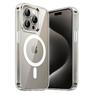 Imagem de Capa Magnética para [iPhone 16 Pro Max] compatível com MagSafe Capinha Slim Premium Clear Case com [Proteção de Câmera] Transparente, Resistente a Riscos e Anti Impacto
