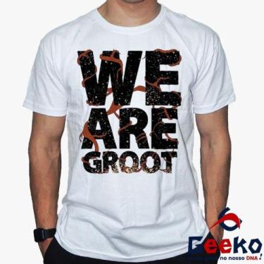 Imagem de Camiseta Groot 100% Algodão Guardiões da Galáxia We Are Groot Guardian