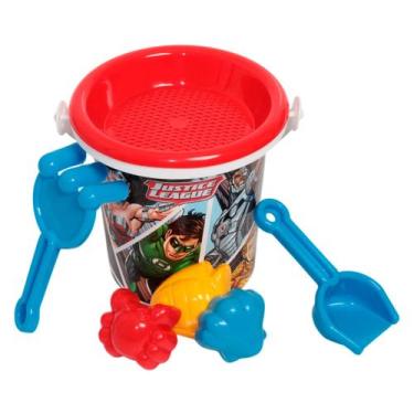 Imagem de Conjunto Rosita 9481 Liga Da Justiça Baldinho Praia  Areia - Toys2U