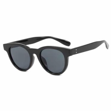 Imagem de Óculos de Sol Ovais em Gelatina Coloridos para Homens e Mulheres, com Proteção UV400, Ideais para Esportes ao Ar Livre, Corrida e Ciclismo, nas Cores Preto e Cinza.