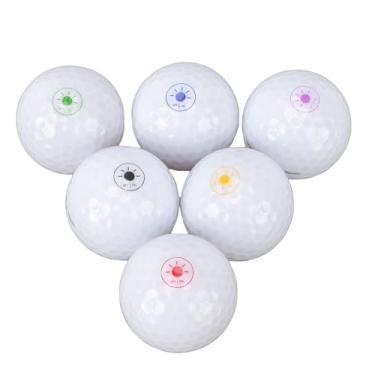 Imagem de SUNGOOYUE Bolas de Golfe que Brilham No Escuro, 6 Peças de Bolas de Golfe LED Iluminadas Com Bateria de Longa Duração de 48 Horas para Prática Noturna, para Homens, Mulheres, Crianças,