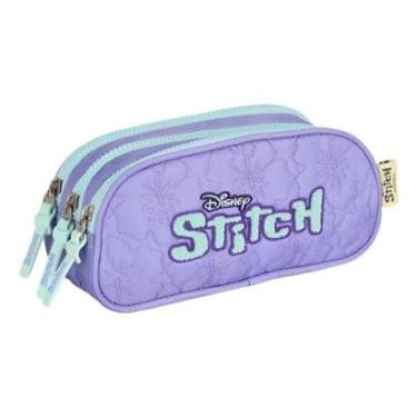 Imagem de ESTOJO ESCOLAR TRIPLO JUVENIL STITCH PASTEL - LUXCE-Unissex