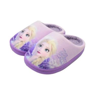 Imagem de Chinelos De Algodão De Inverno Para Meninas, Princesa Da Disney, Elsa,
