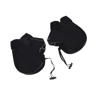 Imagem de Acouto 2 Peças de Luvas de Guiador de Motocicleta, Protetores de Mão Térmicos à Prova de Forrados de Pelúcia para Passeios Em Clima Frio, Com Forro de lã para Motocicletas de Motos de