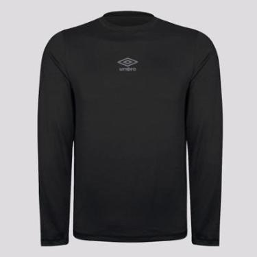 Imagem de Camisa Umbro Termica Light Juvenil Preta-Unissex