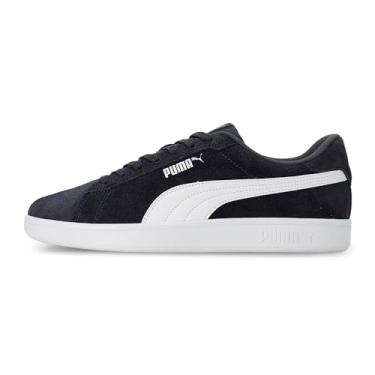 Imagem de PUMA Smash V2 Bota masculina de cano baixo, Noite parisiense - branco - prata, 42 BR