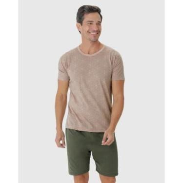 Imagem de Pijama Masculino Manga Curta Estampado Malwee Ref. 122466-Masculino