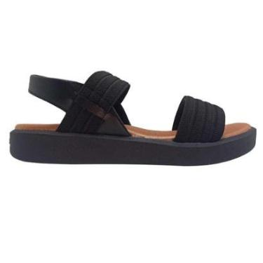 Imagem de Sandália Usaflex Feminina Confortável Tiras em Elástico Macia-Feminino