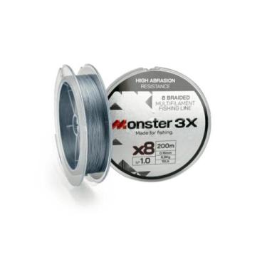 Imagem de Linha Multi Monster 8x Cinza  1.0 0,16mm 15IB 6,8KL 200 mts