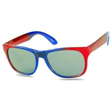 Imagem de ShadyVEU Óculos de sol redondos de teia de aranha para crianças, personagens de desenho animado, lembrancinhas de festa, máscaras infantis, Azul e vermelho, Small