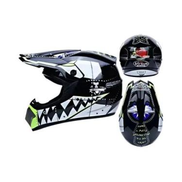 Imagem de Capacete De Motocicleta Off-Road Para Homens E Crianças, Capacete De D