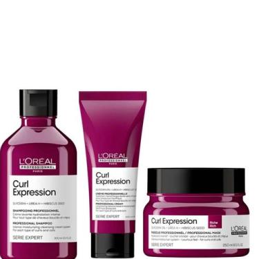 Imagem de Kit Curl Expression L'Oréal Shampoo 300ml Máscara 250ml Leave-in 200ml