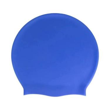 Imagem de Touca De Natação De Silicone Extra Grande Para Adultos Com Cabelos Lon