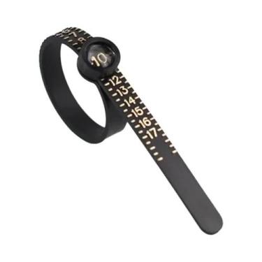 Imagem de Anel De Lupa Com Régua Flexível De Plástico Para Medição De Tamanho De