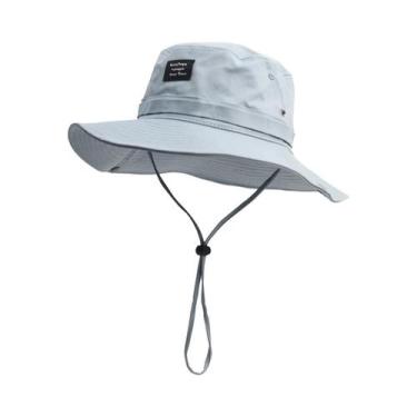 Imagem de Chapéu Bucket Unissex De Aba Larga Para Proteção Solar No Verão, Ideal