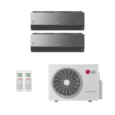 Imagem de Ar-Condicionado Multi Split Inverter LG 30.000 (1x Evap HW Artcool 9.000 + 1x Evap HW Artcool 24.000) Só Frio 220V