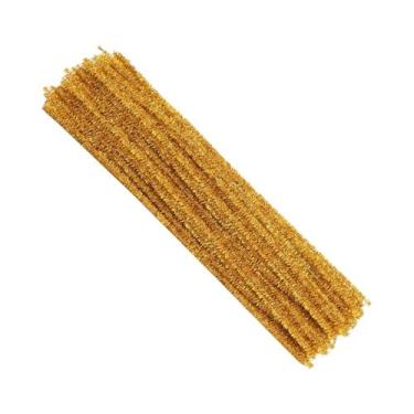 Imagem de Limpa-cachimbo De Chenille Com Glitter 100 Peças Fenrry Para Artesanat