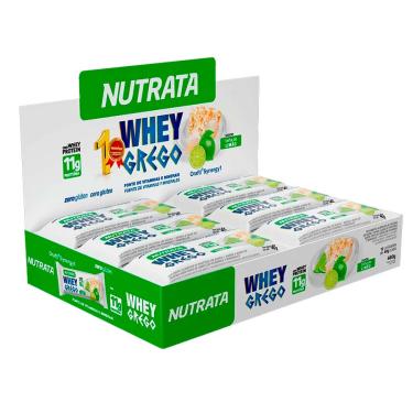Imagem de Whey Grego Bar Barrinha Sabor Torta De Limao Display C/ 12