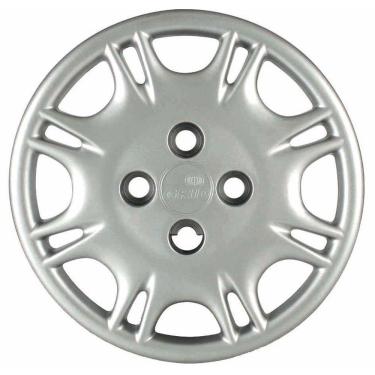 Imagem de Calota Grid Aro 13p 006cb-pta Prata Modelo Fiat Uno Smart 2001 Cubo Baixo - Pc / 4