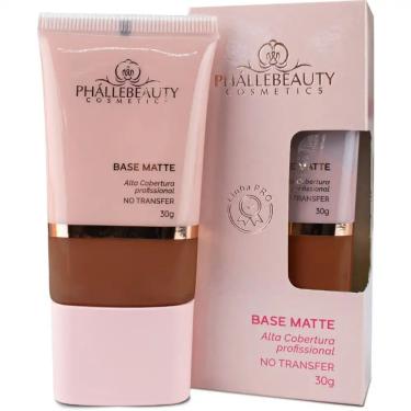Imagem de Base Matte Alta Cobertura 8 Phallebeauty 30G