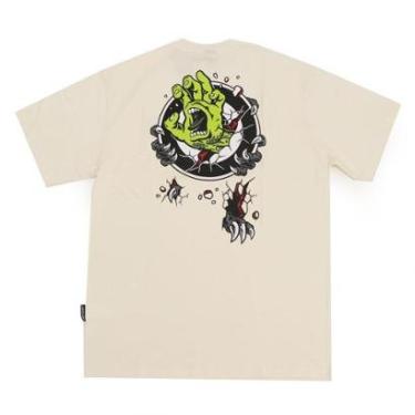 Imagem de Camiseta Santa Cruz Especial Roskopp Screaming Target - Off White (Creme)-Masculino